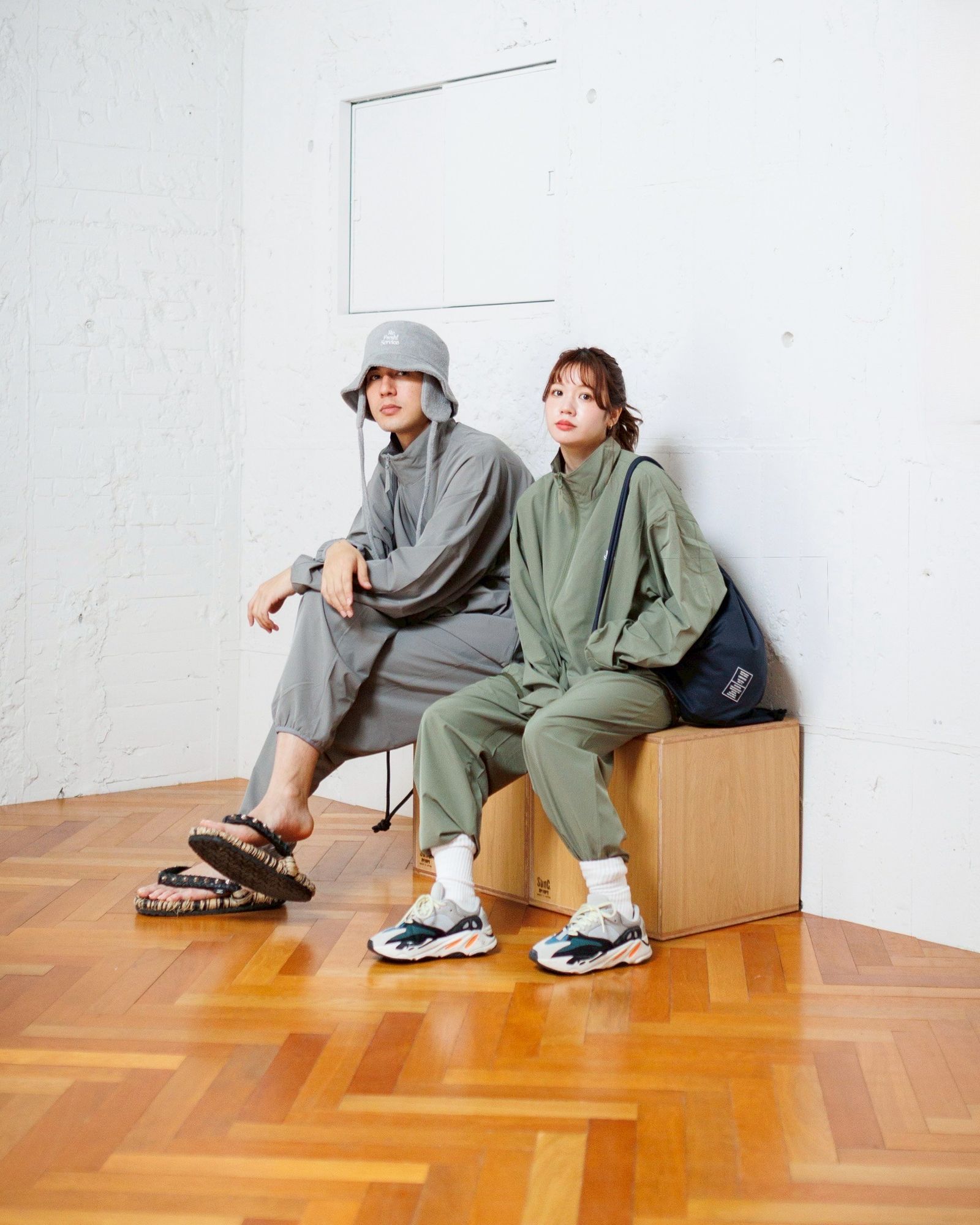 フレッシュサービスReFresh!Service. “UTILITY PACKABLE SUIT”(KHAKI)