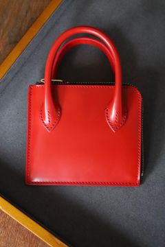 コムデギャルソン 財布 HANDELS L字型ZIP WALLET (8Z-U310-051)RED☆9月27日発売！