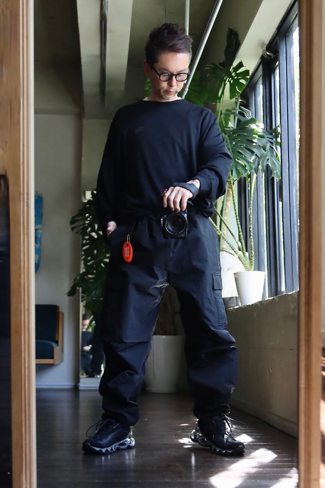 SEDAN ALL-PURPOSE FW23 Big Cargo Pants"Black"スタイル