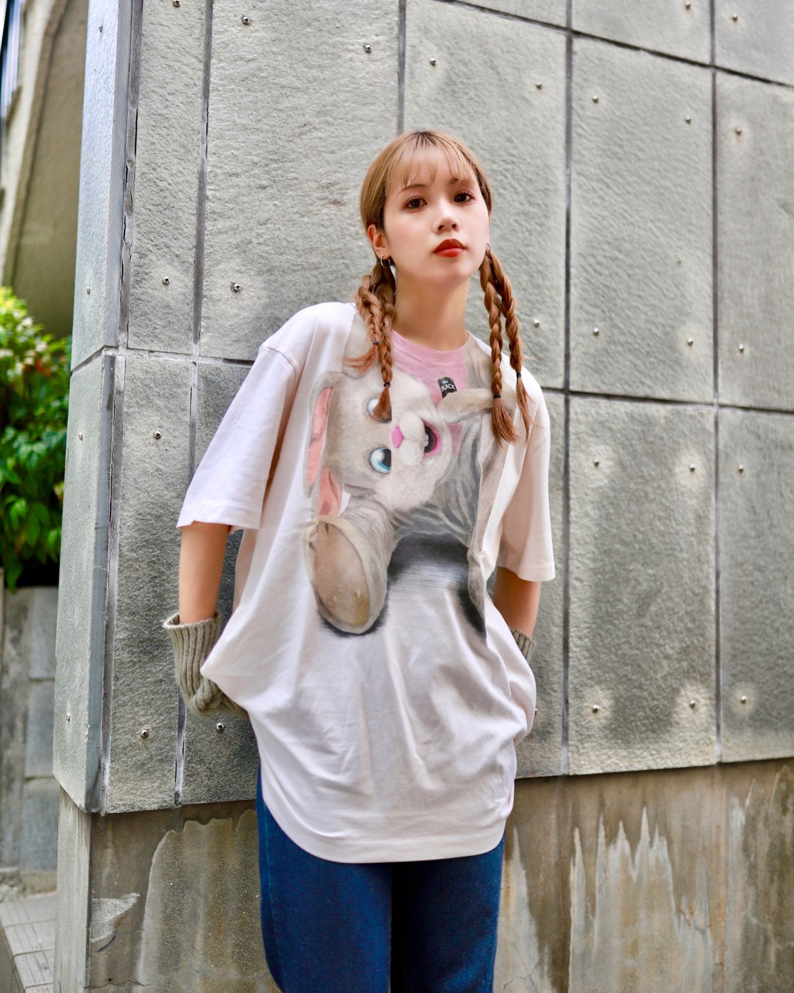 doublet - ダブレット 23AW STUFFED RABBIT DURING T-SHIRT