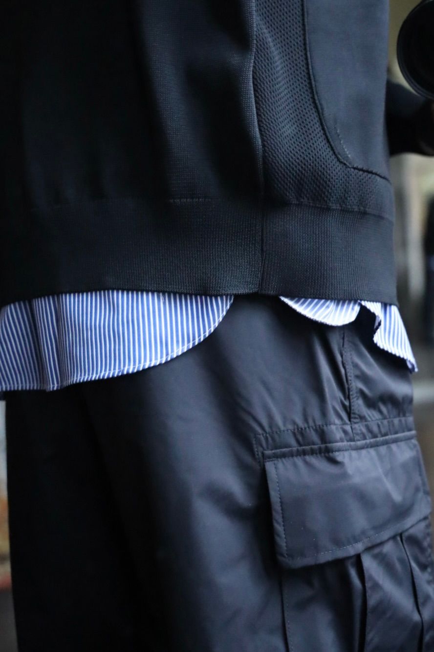 COMME des GARCONS HOMME 綿ストライプギャザーシャツスタイル2025.2.24.