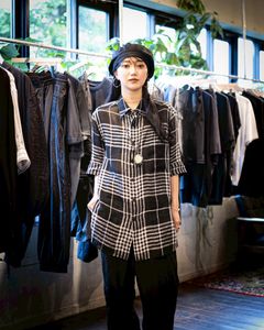 Yohji Yamamoto POUR HOMME 26SS チェック柄レギュラーカラーシャツ style 2026.05.01