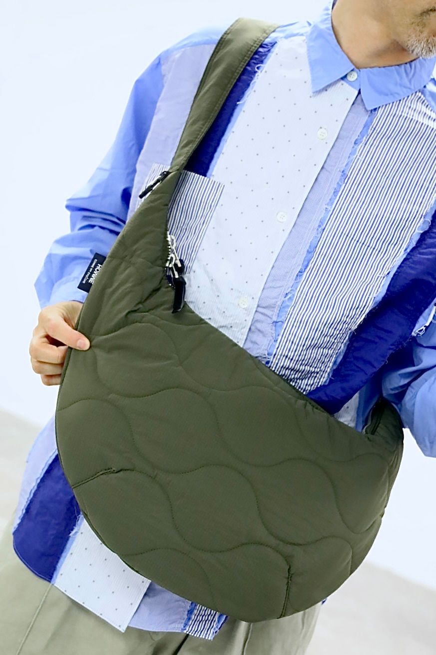 コムデギャルソンオム26FW キルティングショルダーバッグ(HR-K205-051-2)KHAKI☆8月7日(金)発売！