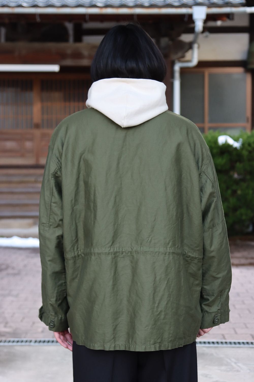 Graphpaper Cotton Linen Moleskin Military Jacket(GU221-30094 