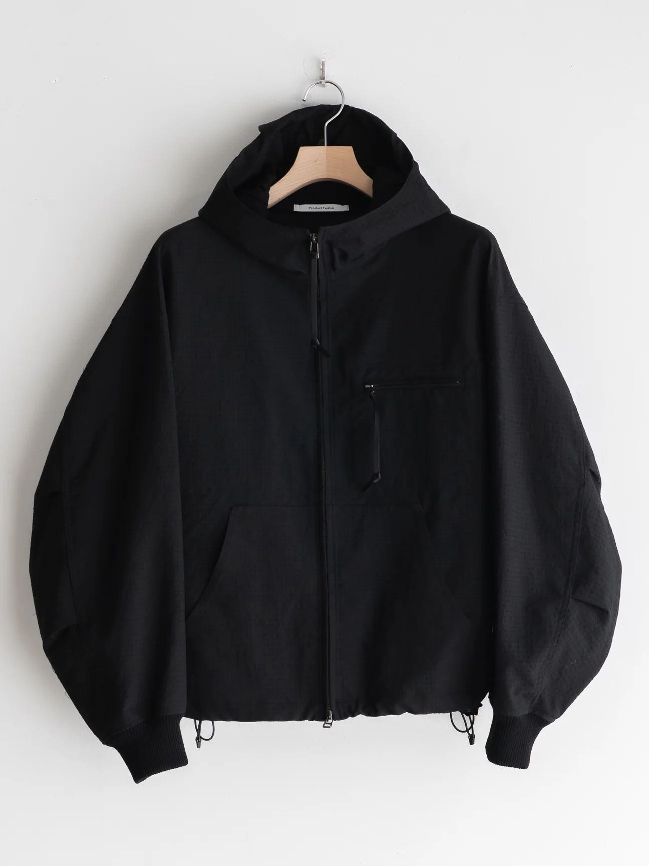 プロダクトトゥエルブ SS26 High Count Wool Ripstop Jacket (26SS-PBL03)BLACK