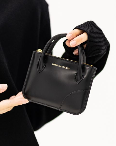 コムデギャルソン HANDELS ARECALF ZIP POUCH M (8Z-U810-051)BLACK☆9月6日発売！