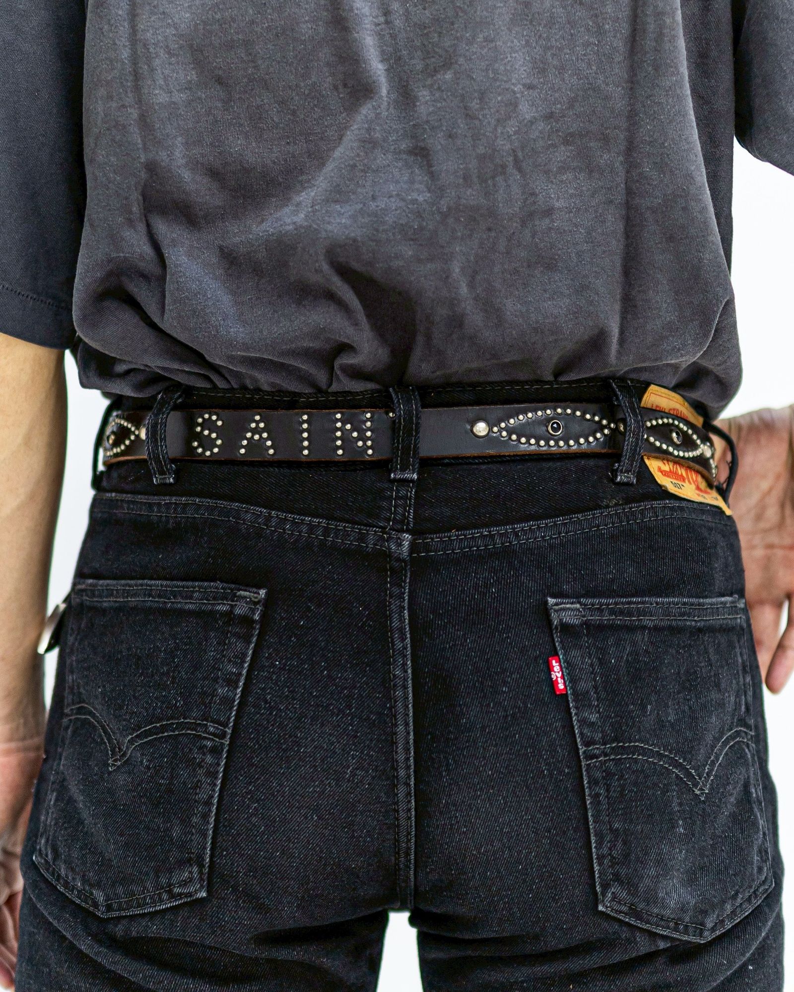セントマイケル 26SS BLACK STONE HTC_BELT NARROW(SM-MK8-0000-C64)BLACK☆5月16日(土)発売！