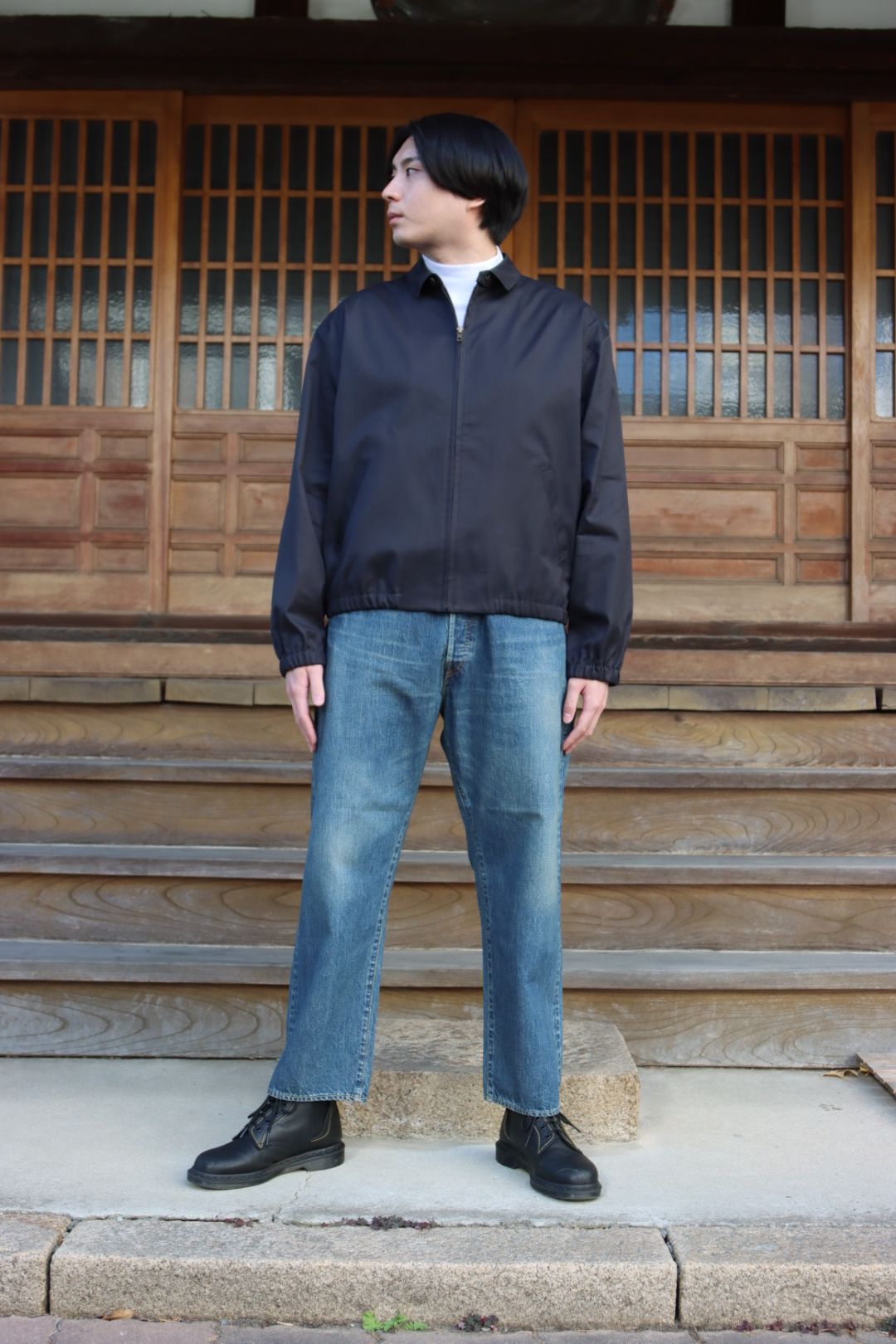 野花 卯月 A.PRESSE 22AW Washed Denim Pants black30 | maximise.mu