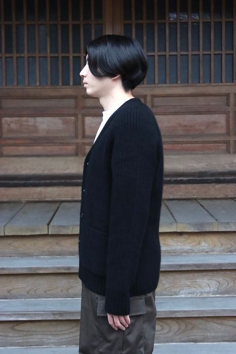 A.PRESSE Fisherman Cardigan Sweater(21AAP-03-02M)BLACK style