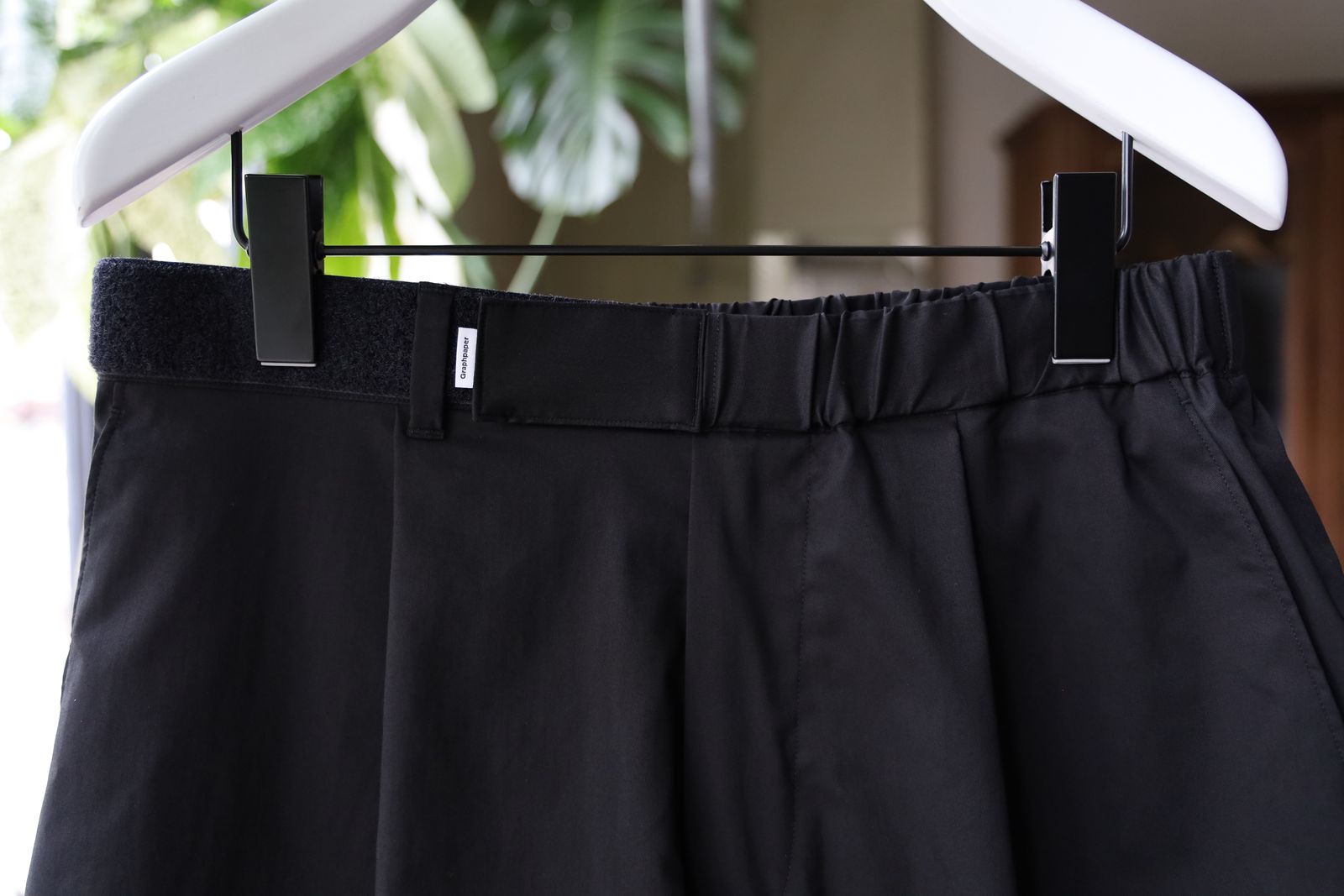 グラフペーパー Solotex Twill Wide Chef Shorts(GM252-40006B)BLACK