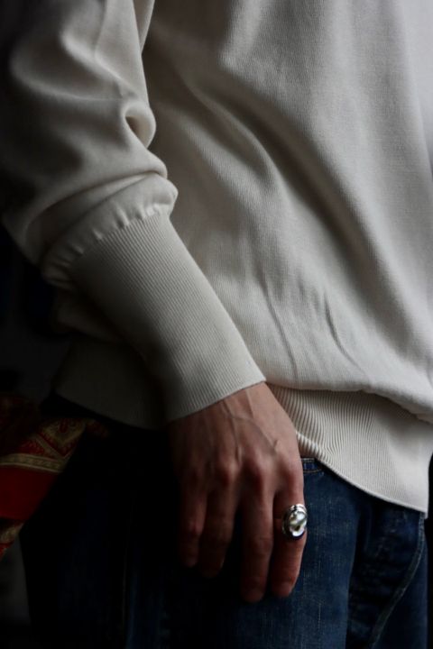 A.PRESSE アプレッセ23SSニット Cotton Knit L/S T-Shirtスタイル