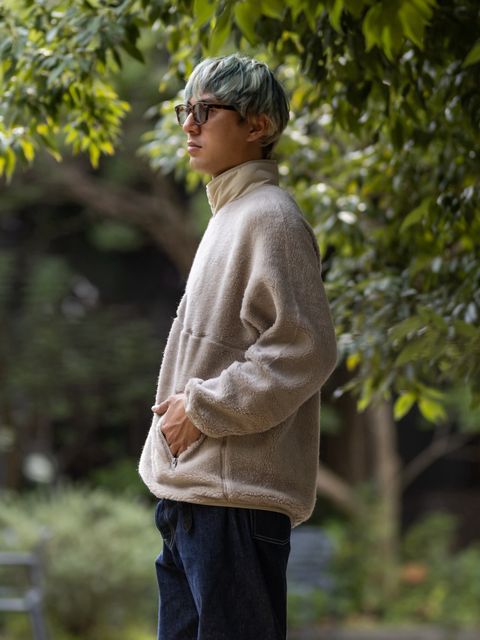 Graphpaper Wool Boa Zip-Up Blouson MARK STYLE