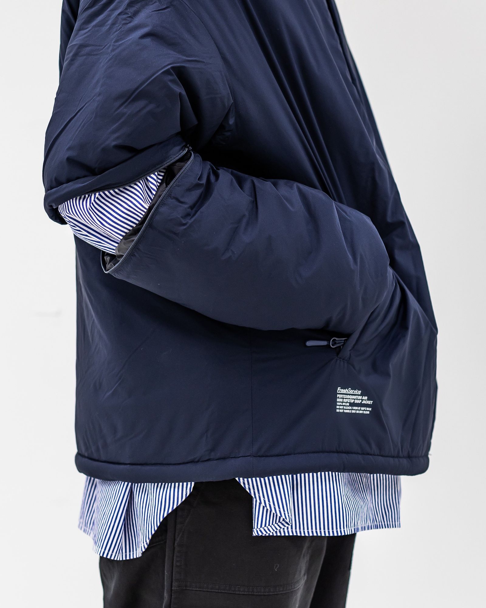 フレッシュサービス PERTEX® QUANTUM AIR MINI RIPSTOP SNAP JACKET(FSC253-30196)NAVY★10月18日(土)発売！