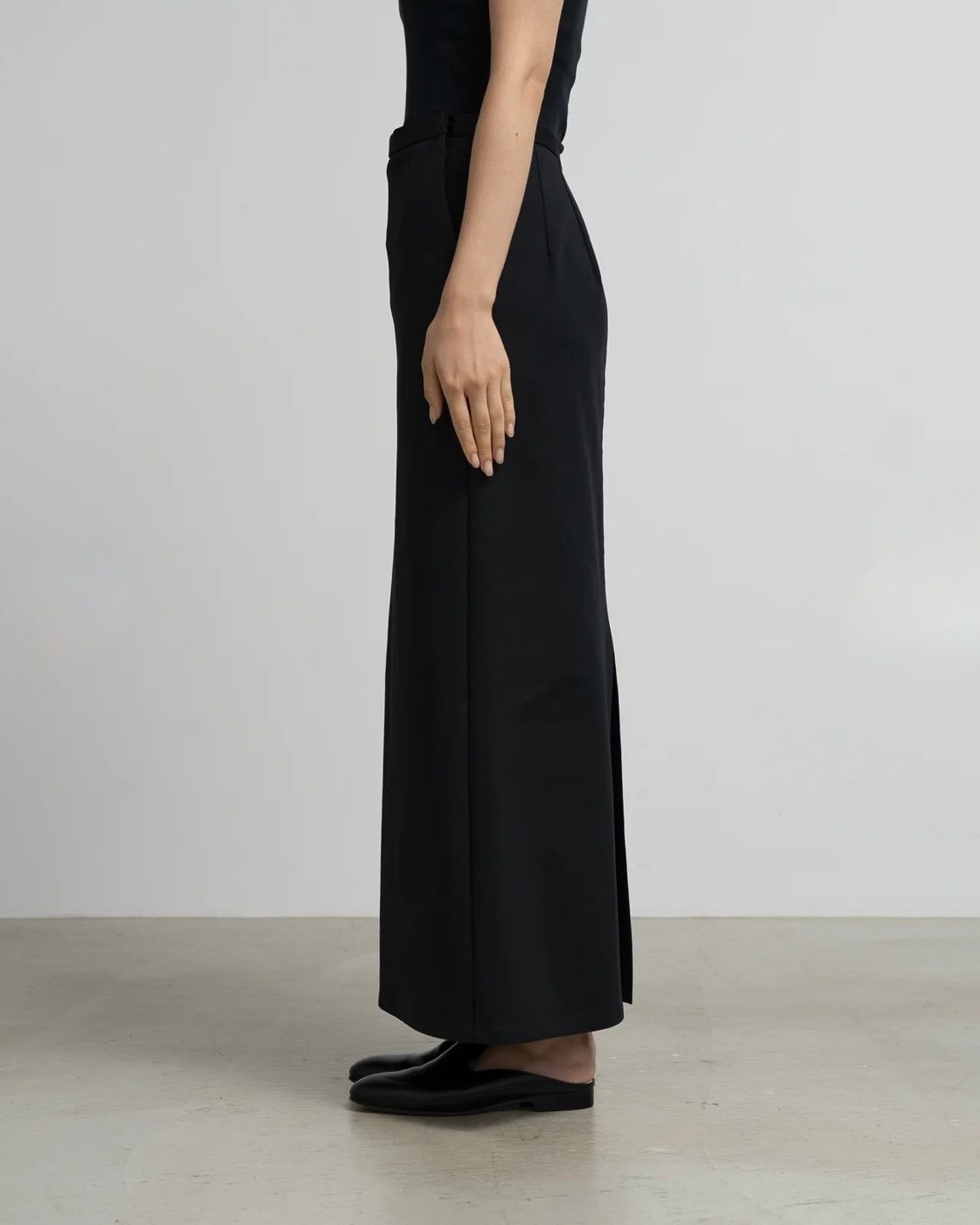 Graphpaper 26SS Women's Compact Ponte Easy Pencil Skirt(GL261-40045B)BLACK☆1月31日(土)発売！