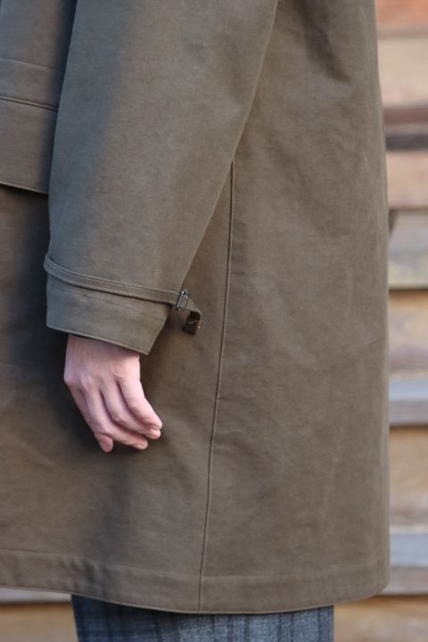 A.PRESSE  Motorcycle Half Coat"OLIVE"style