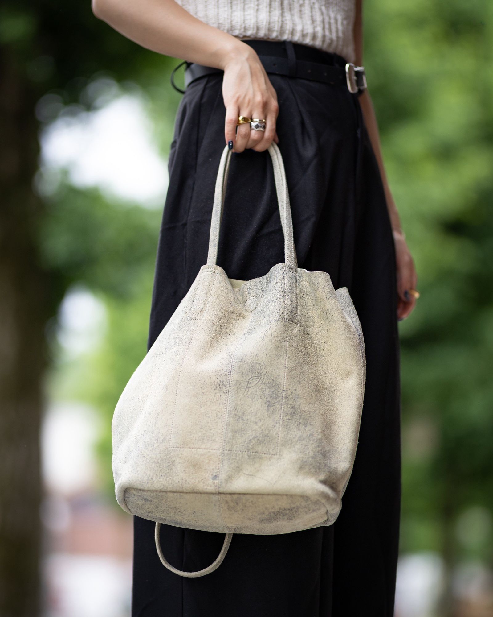 Morphee / モルフェトートバッグ 【SHORT】 3WAY MIDIUM TOTE ANTIQUE SUEDE(MS-ASYE)YELLOW ECRU☆新作発売！