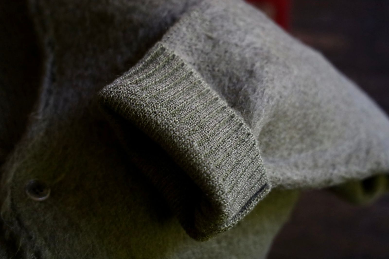 セントマイケル24AW MOHAIR CARDIGAN(SM-YS1-0000-058)KAHKI