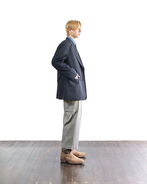 A.PRESSE 24SS 新作 Sub Wool Navy Blazer style&Double Weave TwillRegular Collar Shirt style 2024.2.29
