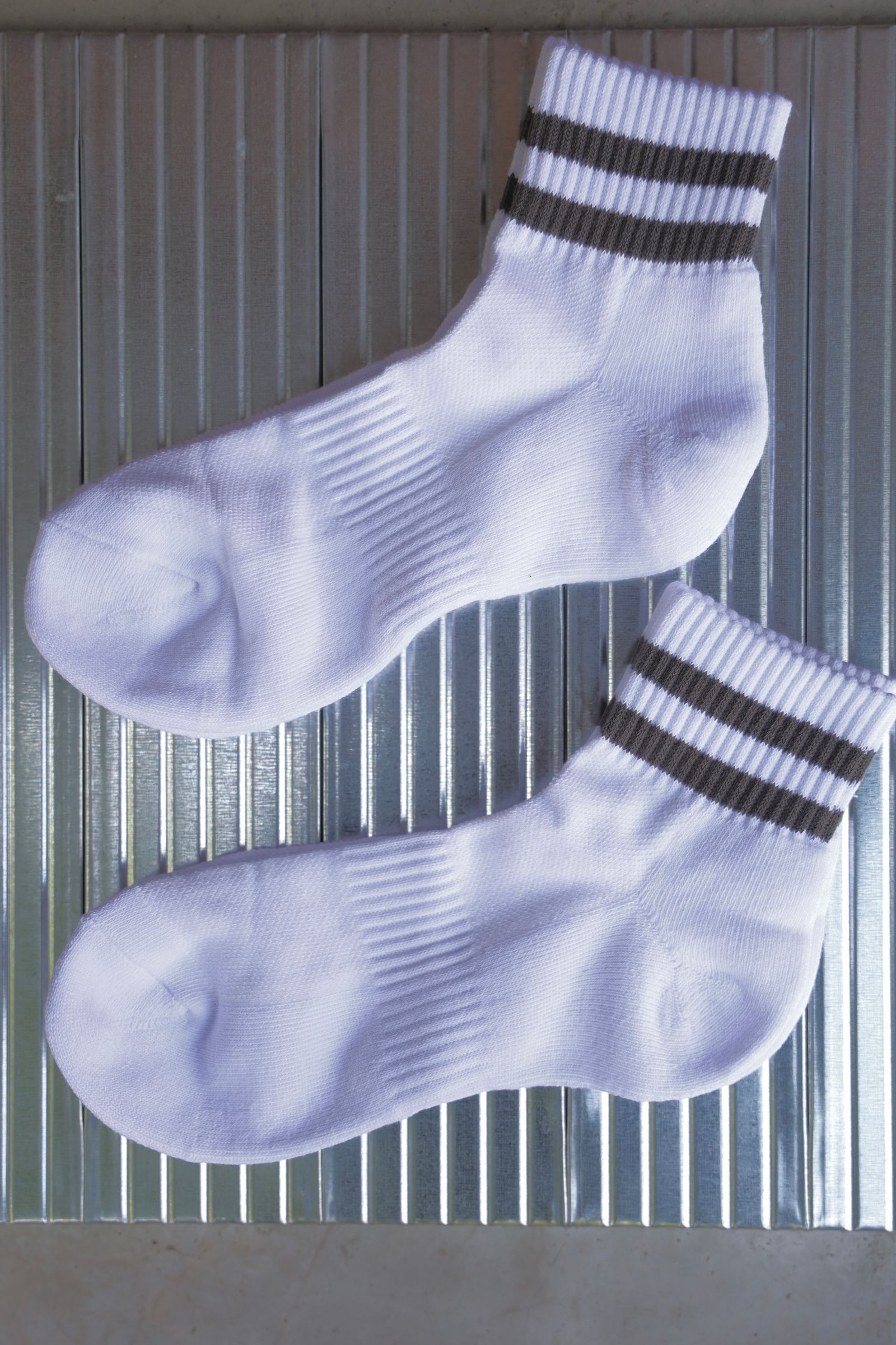 フレッシュサービスソックス 2-PACK LINE SHORT SOCKS (GRAY)☆再入荷！