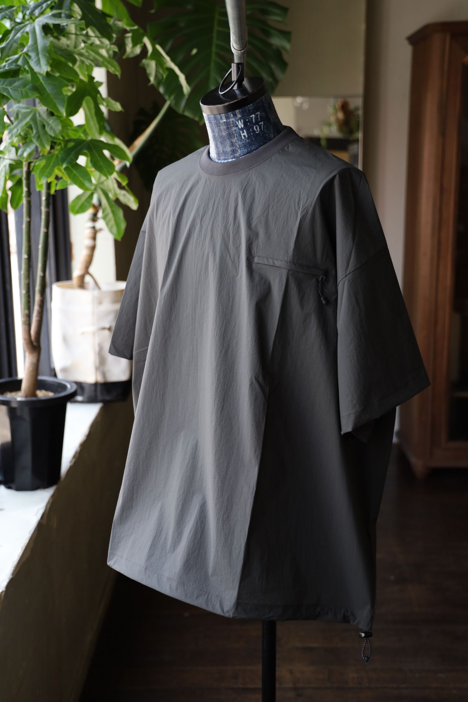 S.F.C 25SS エスエフシー TECH POCKET NYLON SS TEE(SFCSS25S07)D Grey☆3月29日(土)発売！