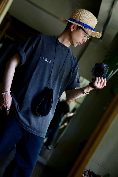 LASTMAN EMBROIDERED TEE SHIRTS "GOD FIRST"スタイル2024.8.17.