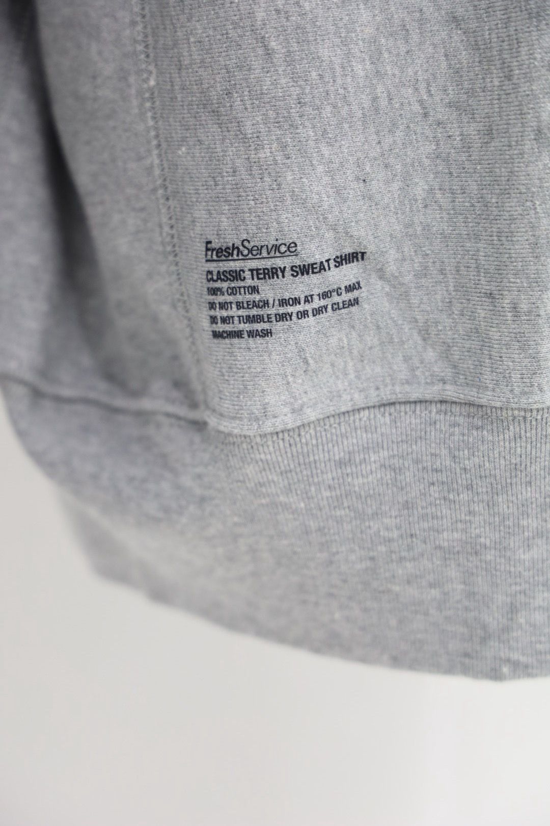 フレッシュサービス 26AW CLASSIC TERRY SWEAT SHIRT(FSC263-70011)H.GRAY☆9月5日(土)新作発売！