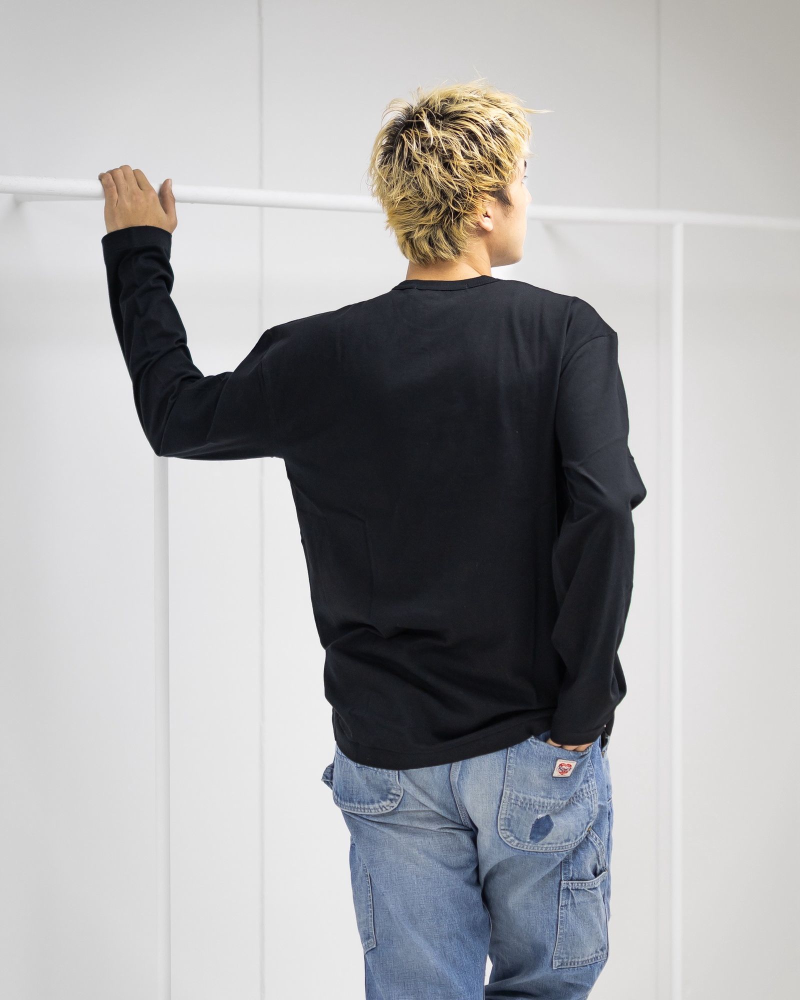 PLAY COMME des GARCONS ワンポイントロングスリーブTシャツ MARKスタイル