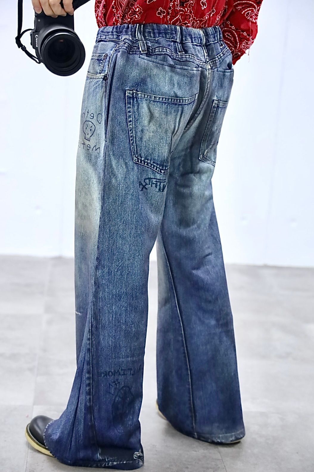 トーキングアバウト ジ アブストラクション 26SS フレアパンツ PRINT FLARE PT(26SS-PT-003)DENIM新作発売！