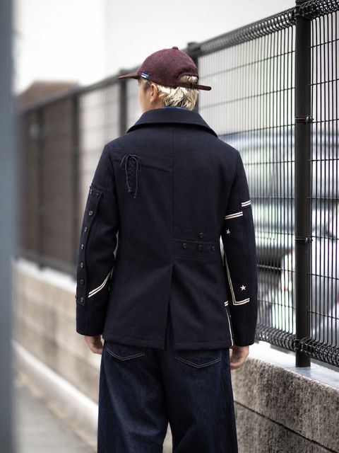 JUNYA WATANABE MAN ウールナイロンメルトン NEEDLES Wネーム Pコート  10月2日(金)新作発売！