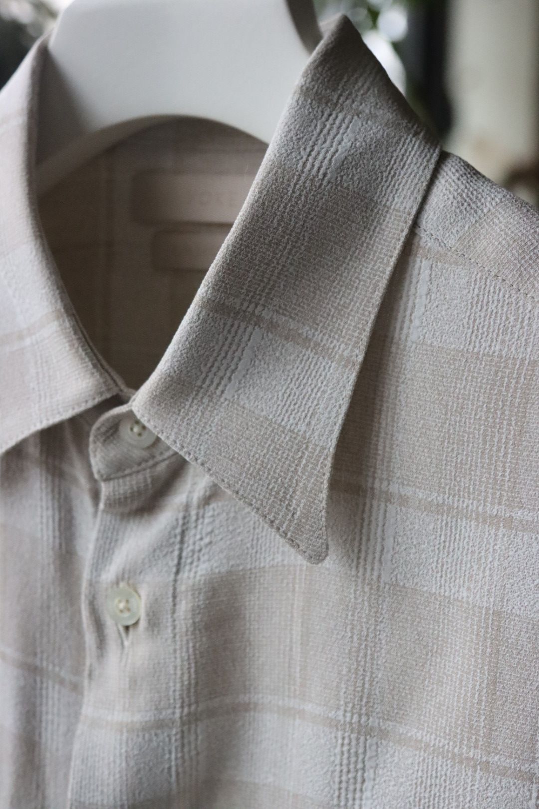 ヨーク24SS PLAID JACQUARD SHIRT(YK24SS0646SH)IVORY