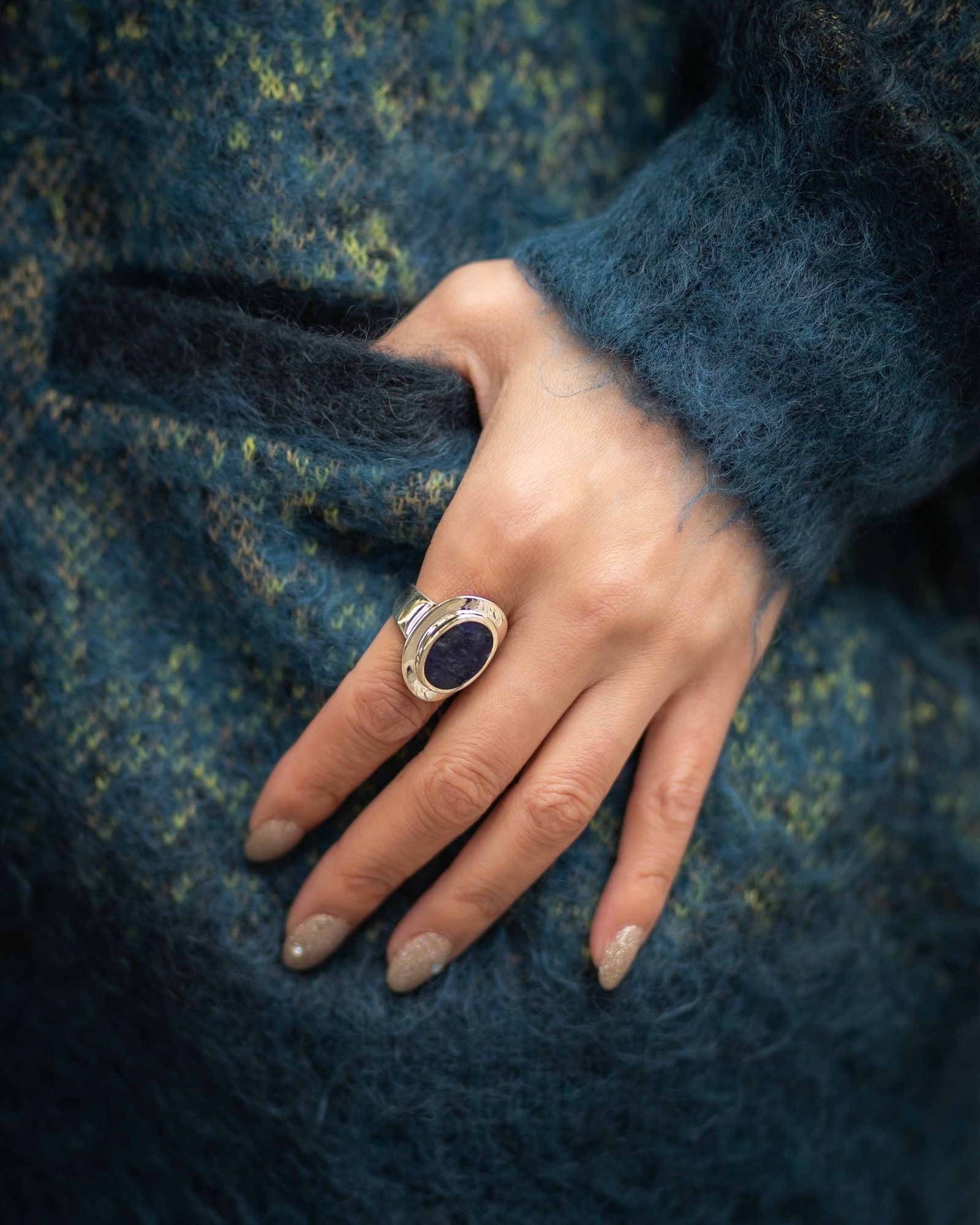 XOLO JEWELRY ショロジュエリー / Amulet Ring with Sodalite (XOR092)SILVER925☆新作発売！
