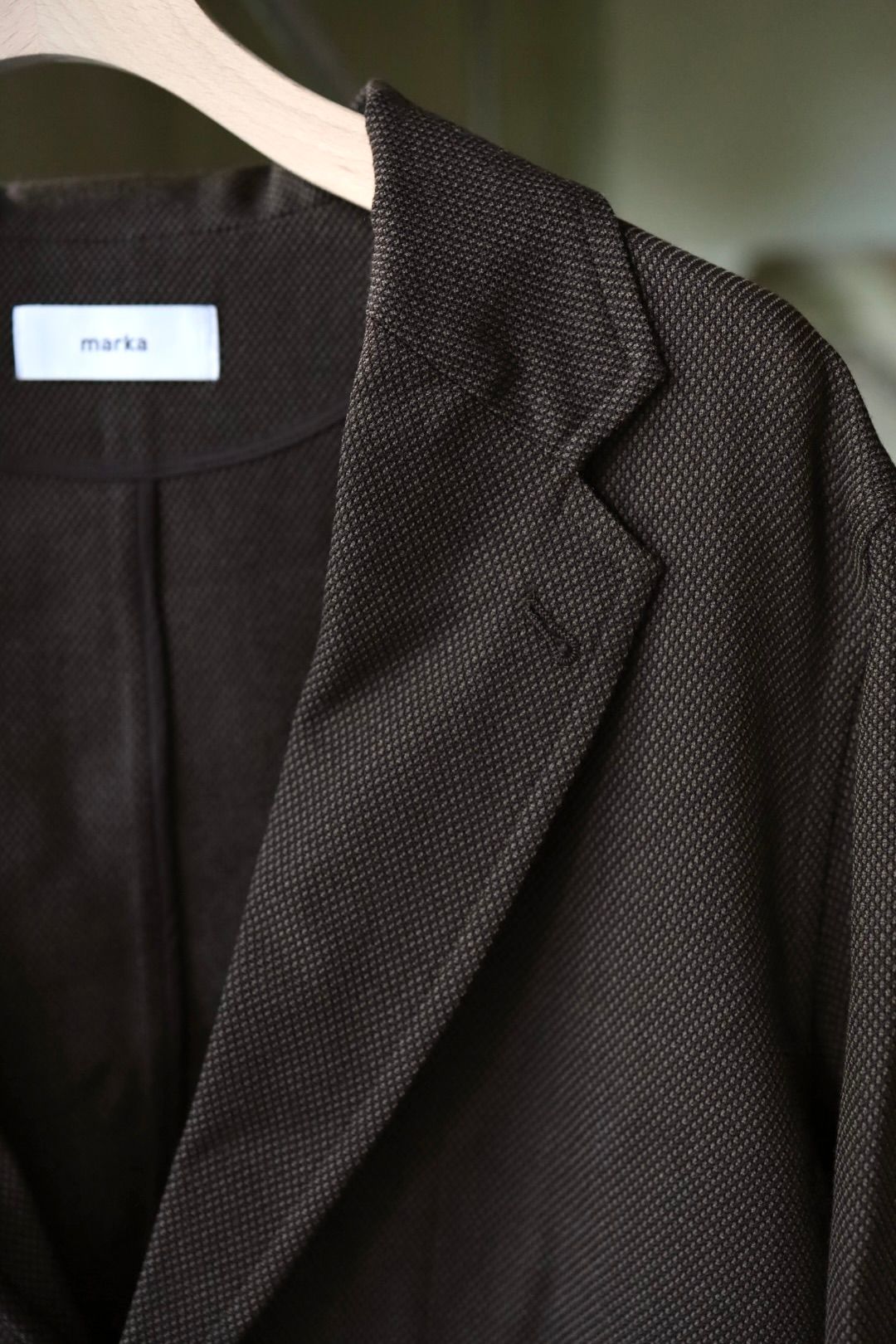 マーカ 26AW STROLL AROUND JACKET(M26C10JK01C)BROWN BIRD’S-EYE☆新作発売！