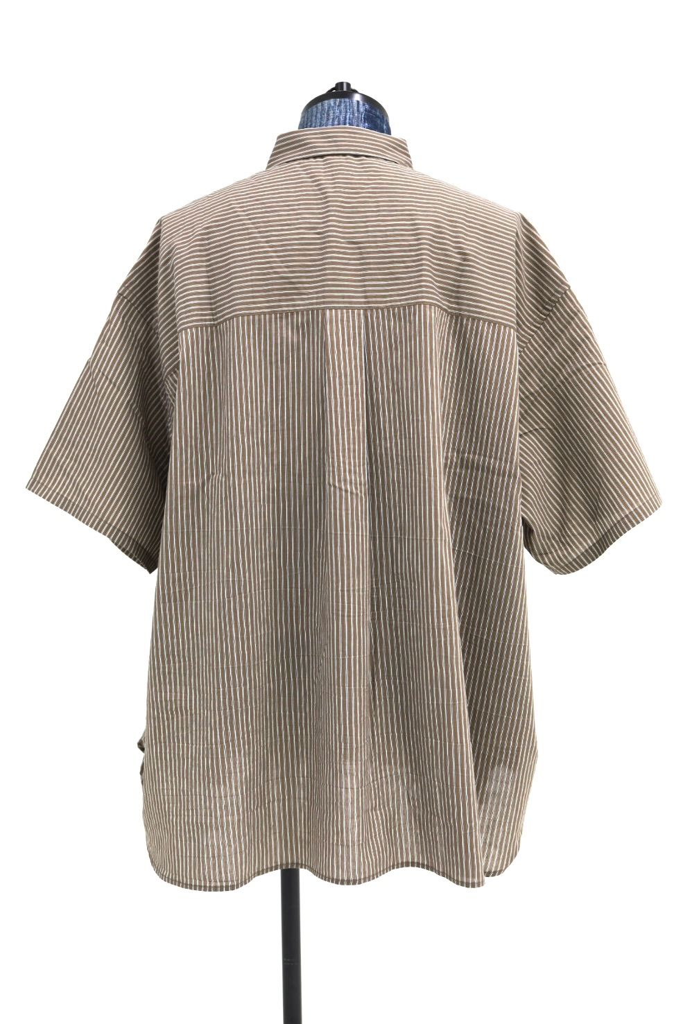 フレッシュサービス 26SS HRAFTeX® S/S STRIPE SHIRT(FSC262-50008)BROWN STRIPE☆5月30日(土)発売！