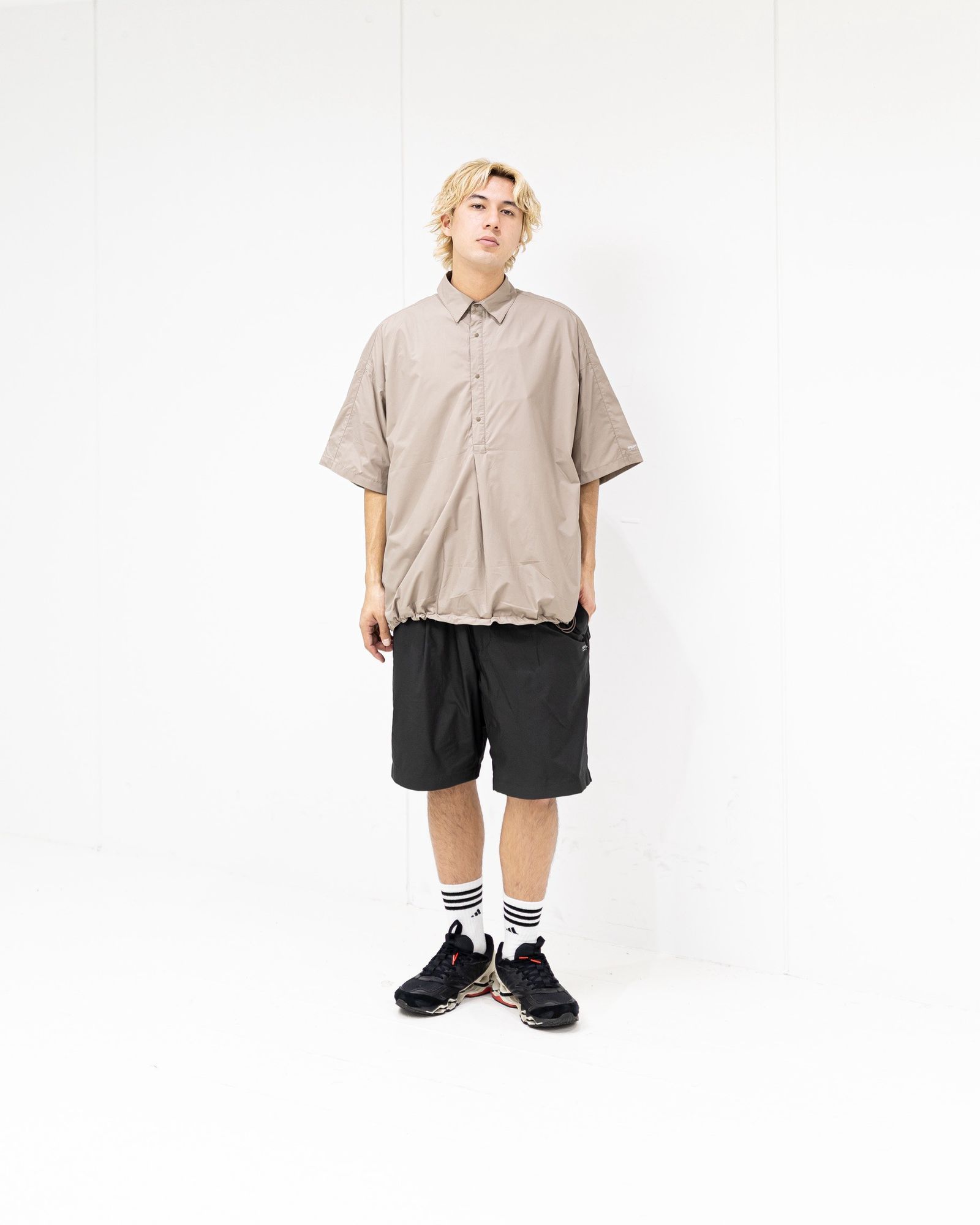 グラフペーパー 26SS PERTEX QUANTUM AIR S/S Pullover Shirt(GM261-50303)TAUPE☆3月28日(土)発売！