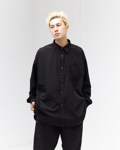 フレッシュサービス FDS SERVICE WORK REGULAR COLLAR SHIRT (FDS254-50099)BLACK