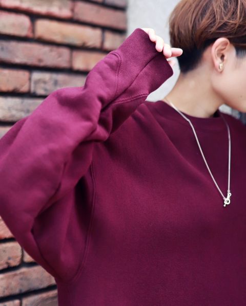 ATON 23SW NATURAL DYED URAKE OVERSIZED PULLOVER style.2023.8.1