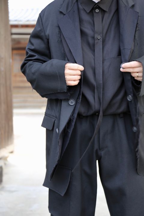 Yohji Yamamoto S-WリブラップPパンツ Mix Style.2020.10.21.