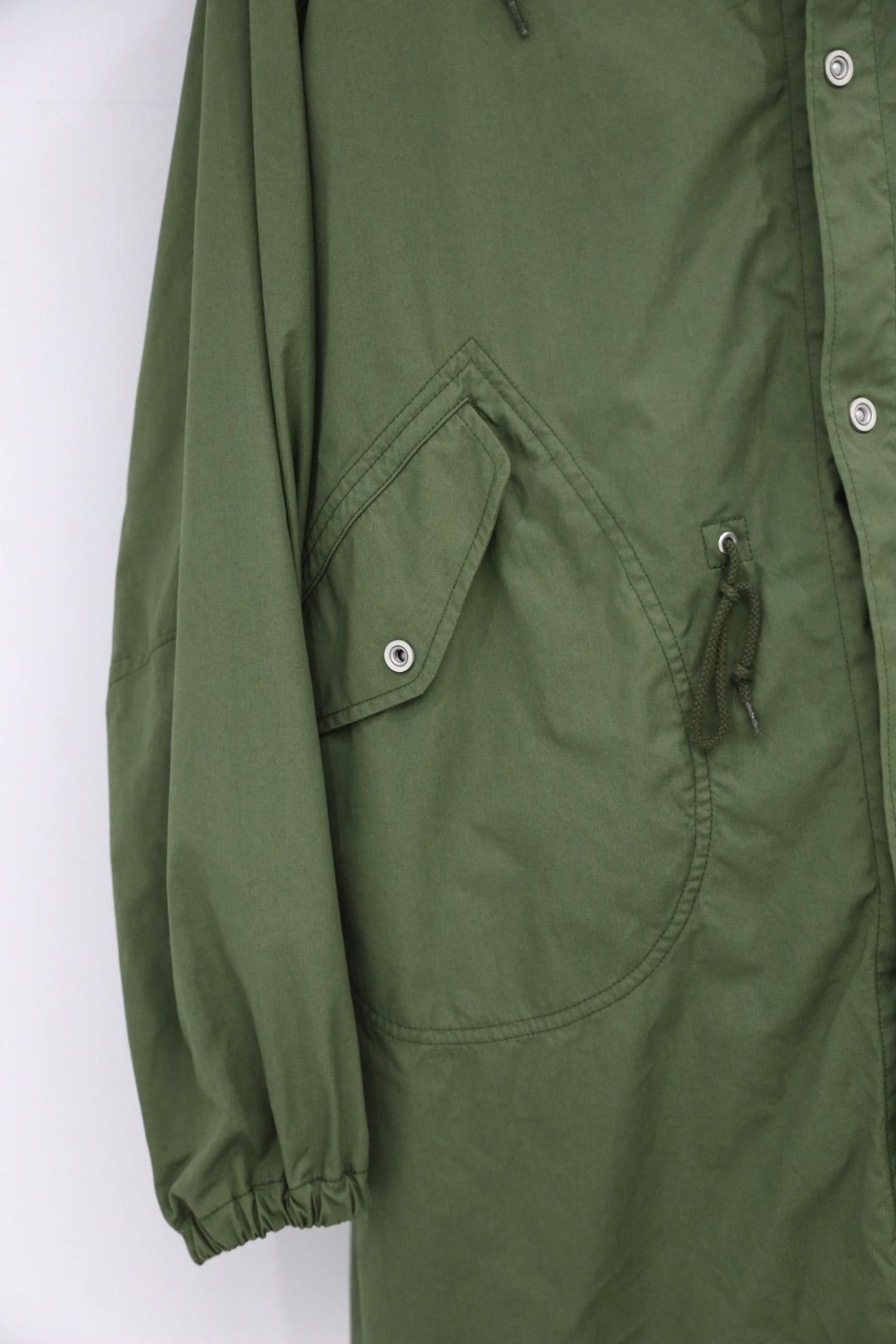 コムデギャルソンオム26FW 綿ナイロンウェザー×ナイロンツイル 製品洗コート(HR-C002-051)KHAKI☆8月7日(金)発売！