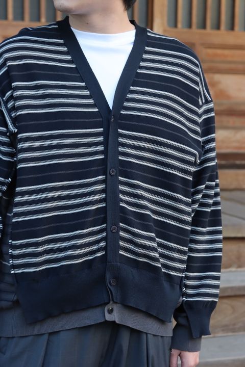 YOKE BORDER CONNECTING CARDIGAN(YK22SS0353S) style.2022.4.5.