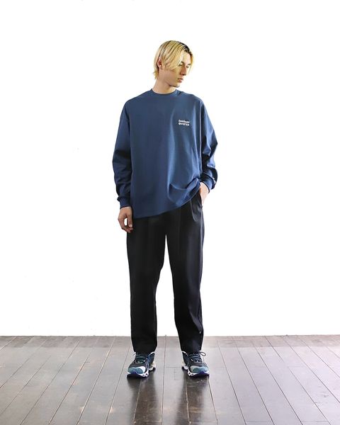 VIBTEX for FreshService 24SS  L/S CREW NECK TEE(NAVY) style 2024.5.17