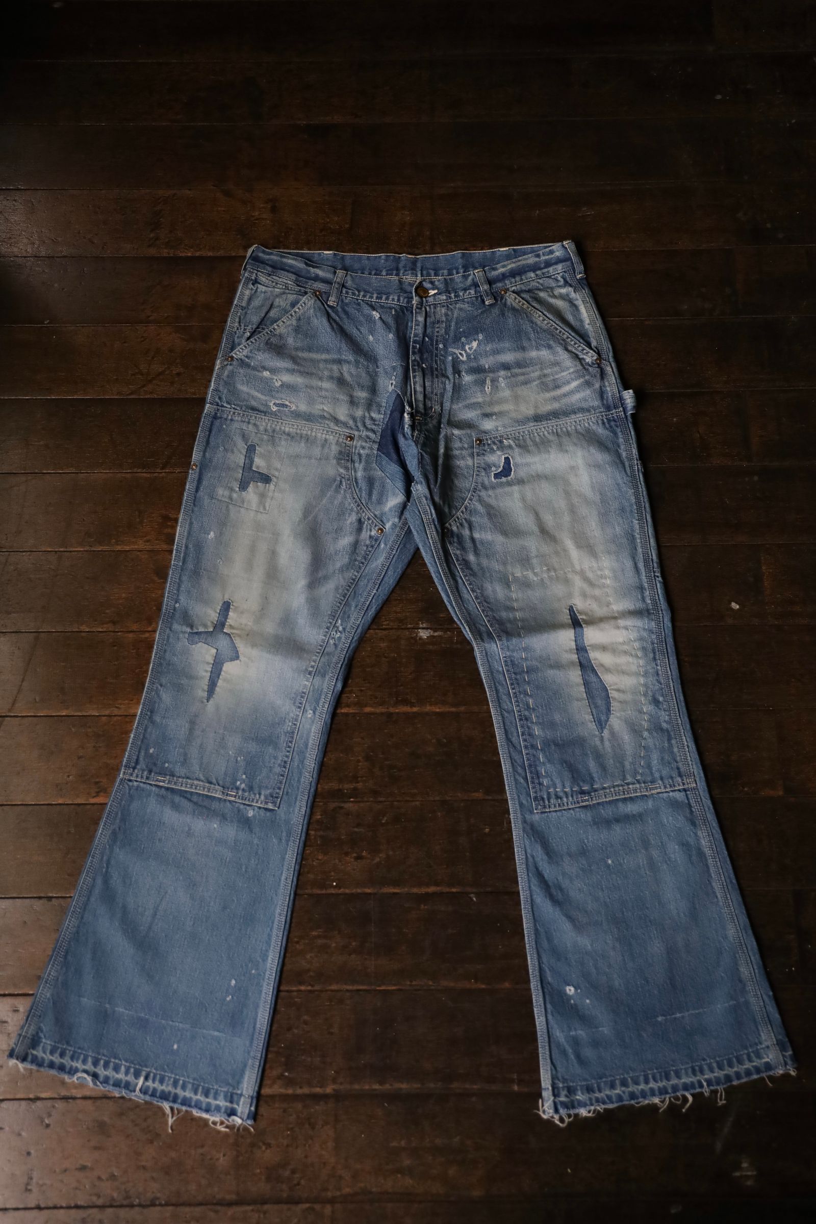 セントマイケル24AW DENIM DOUBLE KNEE (SM-YS1-0000-066)BLUE