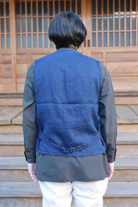 Ets.MATERIAUX 22SS French work jacket"BLUE"style