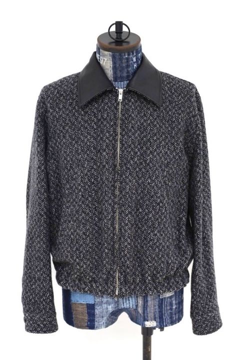 YOKE 26FW Herringbone Tweed Zip Blouson(YK26FW01314B)Black★9月5日(土)発売！