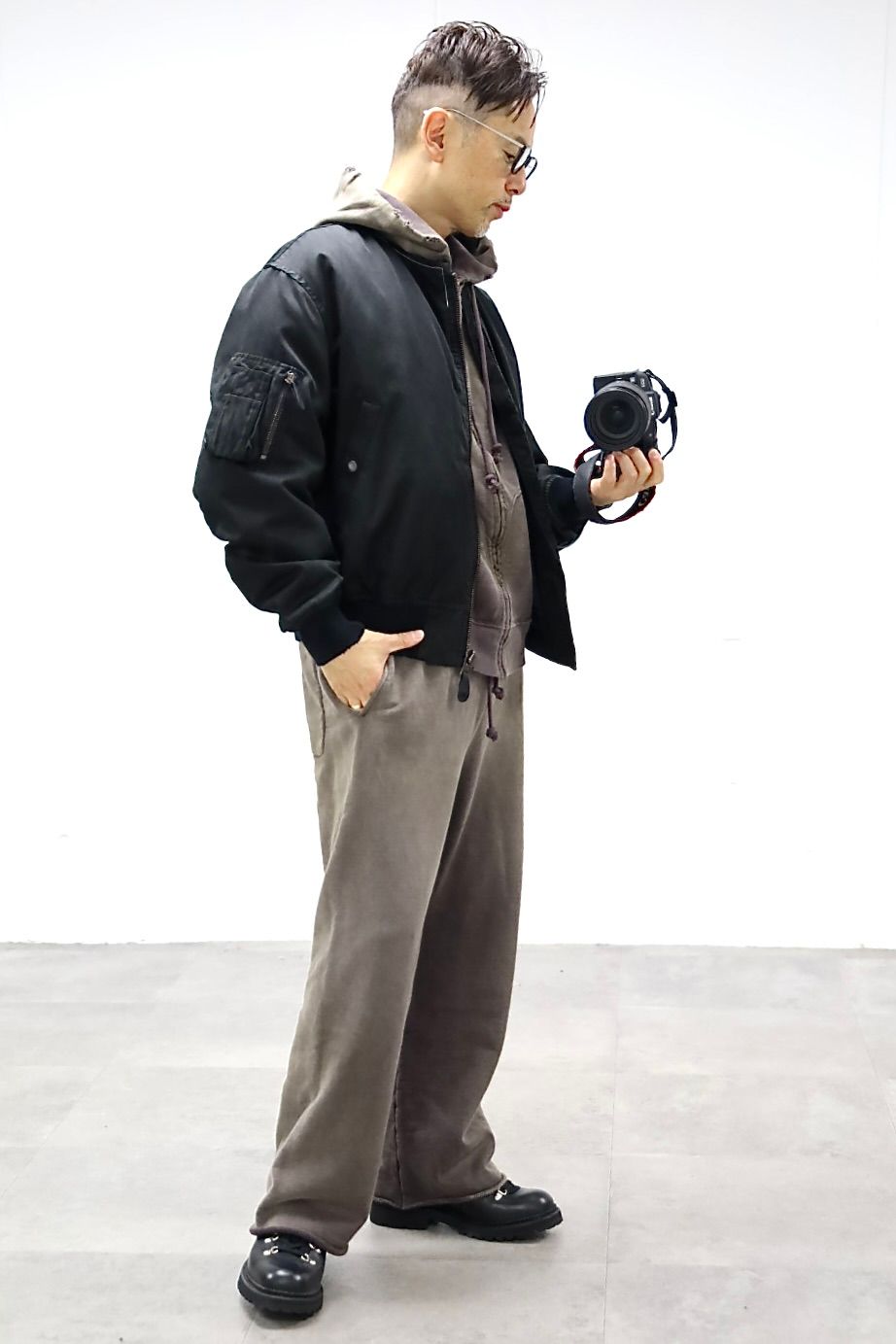 アプレッセ 2025 STYLE2 Vintage Silk Flight Custom Jacket(25AAP-01-28)BLACK☆10月25日(土)発売!