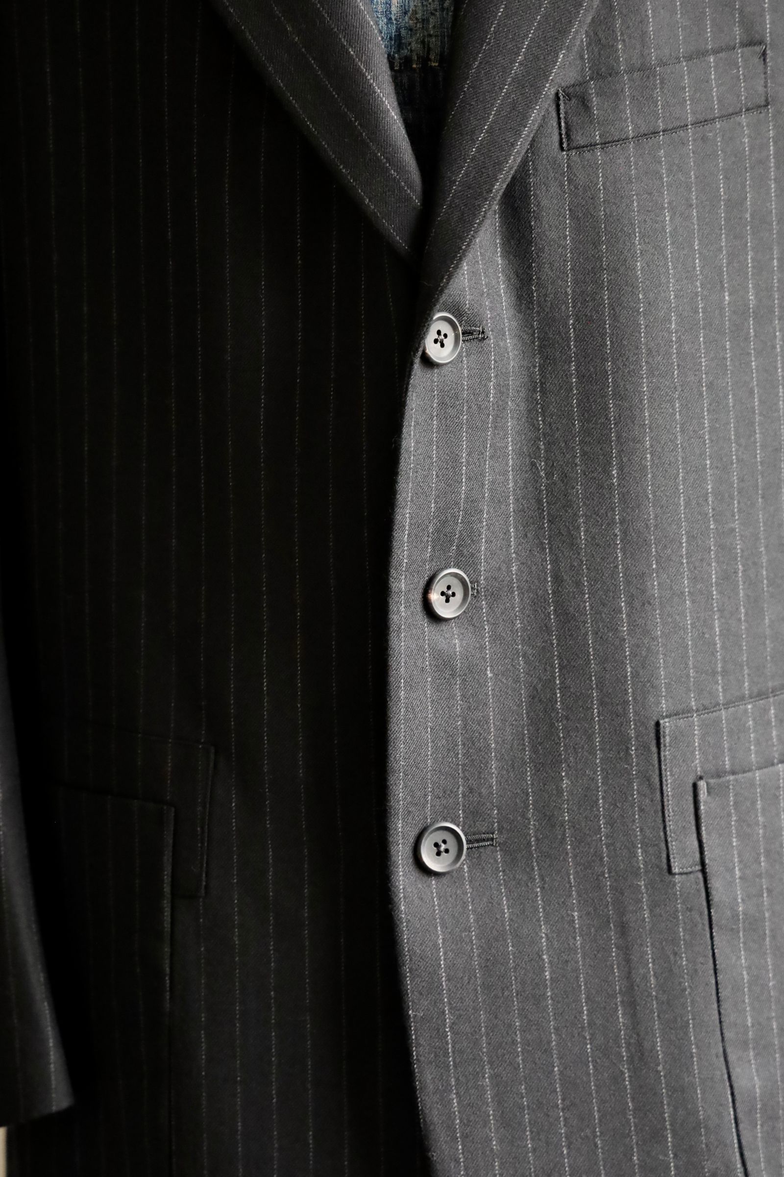 ワイズフォーメンY's for men 25AW STRIPED SERGE PAINTER  JACKET (ML-J05-107)BLACK☆新作発売！