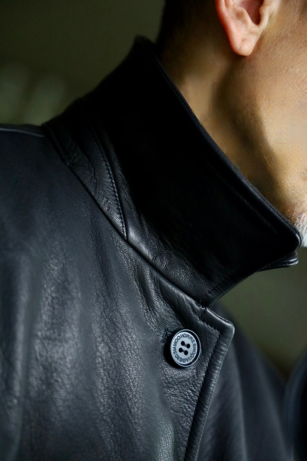 COMME des GARCONS HOMME 26FW ディアスキンレザーカーコートスタイル
