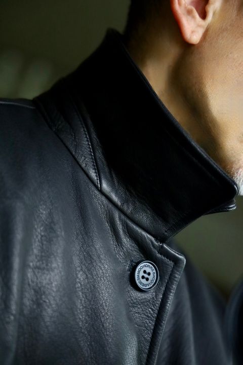 COMME des GARCONS HOMME 26FW ディアスキンレザーカーコートスタイル