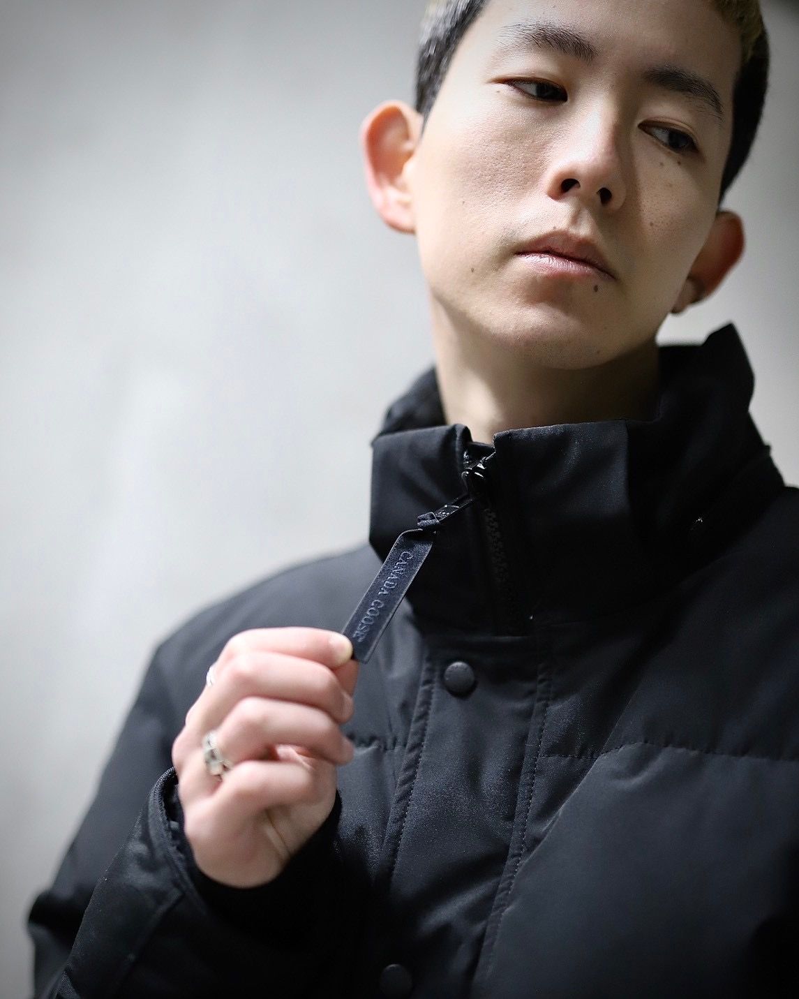 CANADA GOOSE カナダグース 新作Wyndham Parka BLACK LABELスタイル