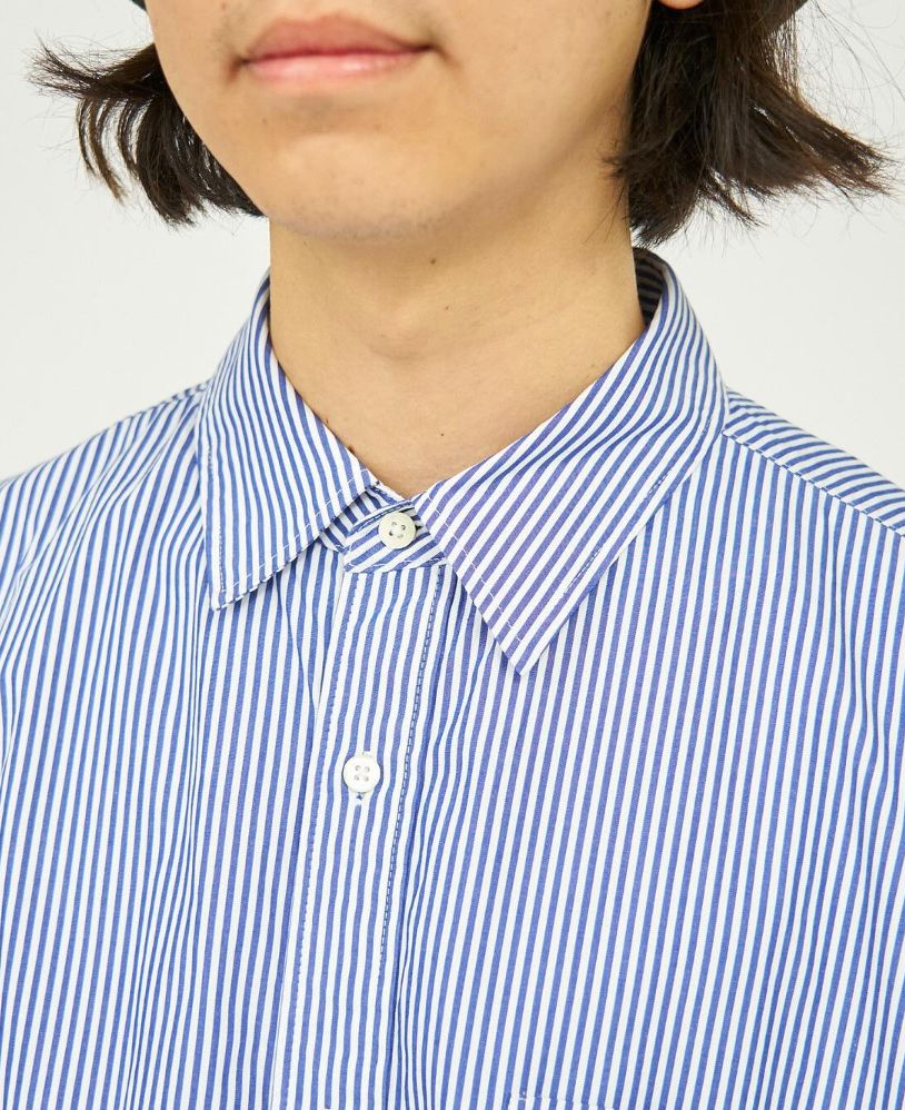 フレッシュサービス  CORPORATE UNIFORM S/S SHIRT(BLUE STRIPE)