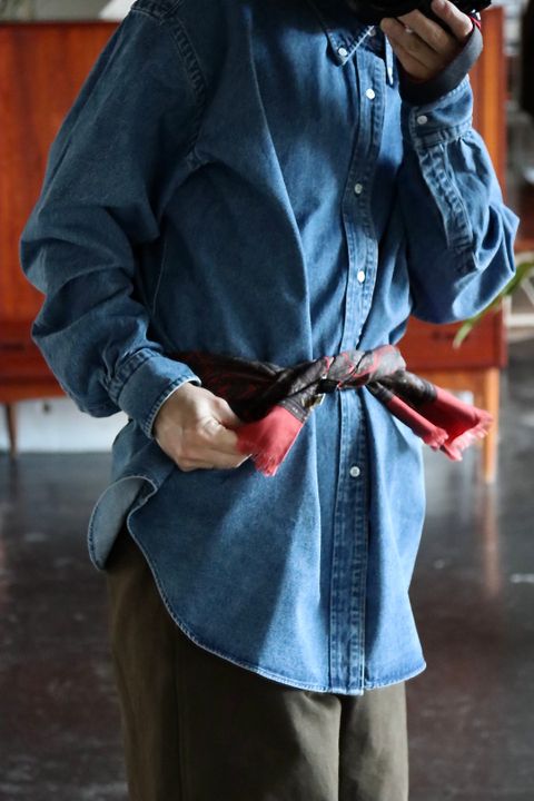 A.PRESSE BD Denim Shirt(22SAP-02-03H)INDIGO style.